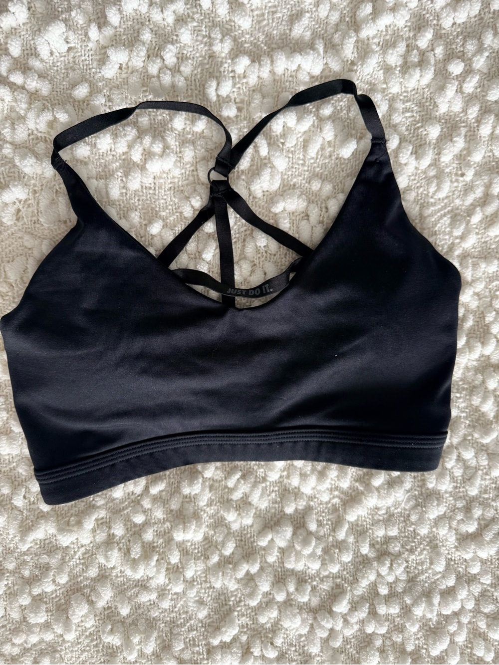 Nike Black Strappy Back Sports Bra